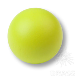 445VE2 Ручка кнопка детская коллекция , выполнена в форме шара, цвет салатовый матовый